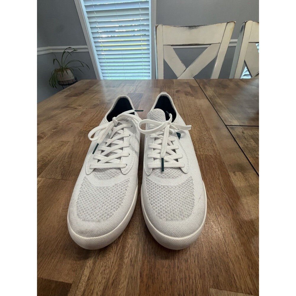 Vessi Weekend Unisex White Knit Sneakers Shoes Men's Sz 9 Women's Sz 10
